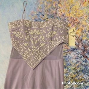 NWT Beaded Purple Evening Dress